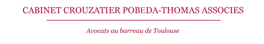 Le Cabinet CROUZATIER/POBEDA-THOMAS